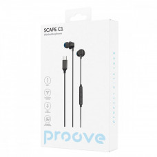 Проводные наушники Proove Scape C1 (Type-C) Black (WESC10000201)