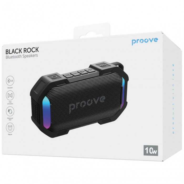 Портативная акустика Proove Black Rock 10W (APP) (PSBK08117201)