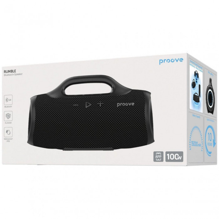 Портативная акустика Proove Rumble 100W (APP) Black (PSRM1001AP01)