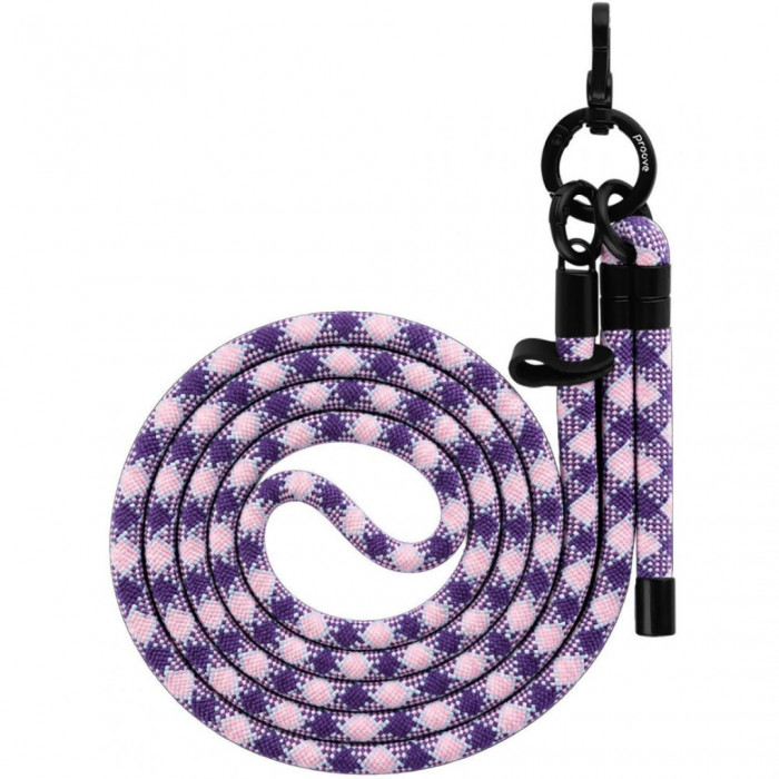 Ремінець для телефона Proove Twist Check Cross-Body Strap Purple/Pink (PSBSUNCC1559)