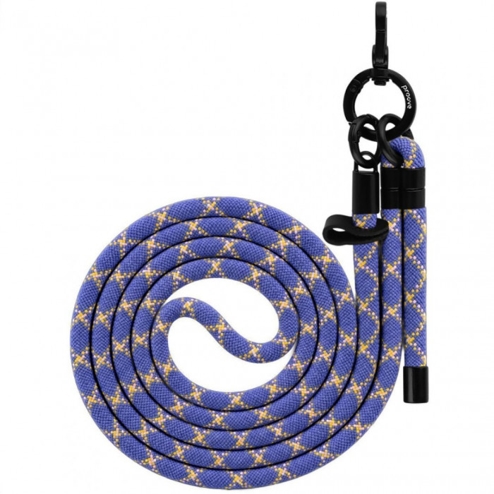 Ремінець для телефона Proove Twist Check Cross-Body Strap Blue/Yellow (PSBSUNCC1563)