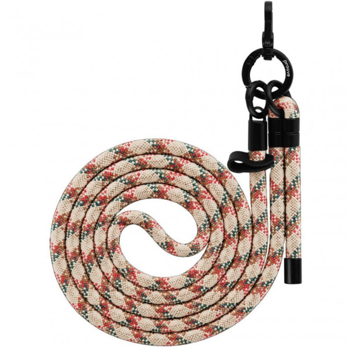 Ремінець для телефона Proove Twist Check Cross-Body Strap Beige/Red (PSBSUNCC1564)
