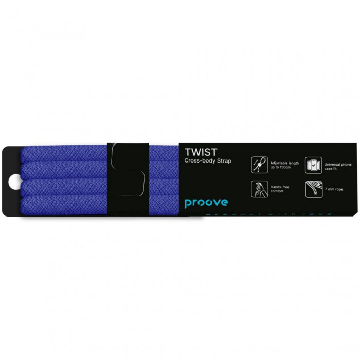 Ремінець для телефона Proove Twist Color Cross-Body Strap Midnight Blue (PSBSUNBO1508)
