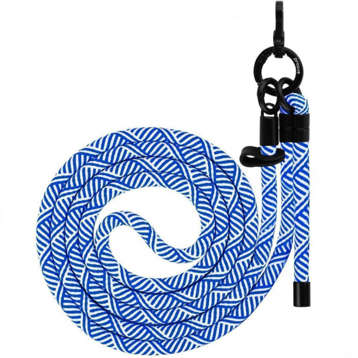 Ремінець для телефона Proove Twist Line Cross-Body Strap Blue/White (PSBSUNOC1510)