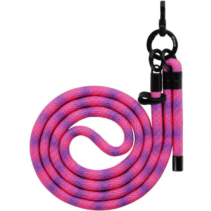 Ремінець для телефона Proove Twist Spiral Cross-Body Strap Purple/Pink (PSBSUNSP1559)