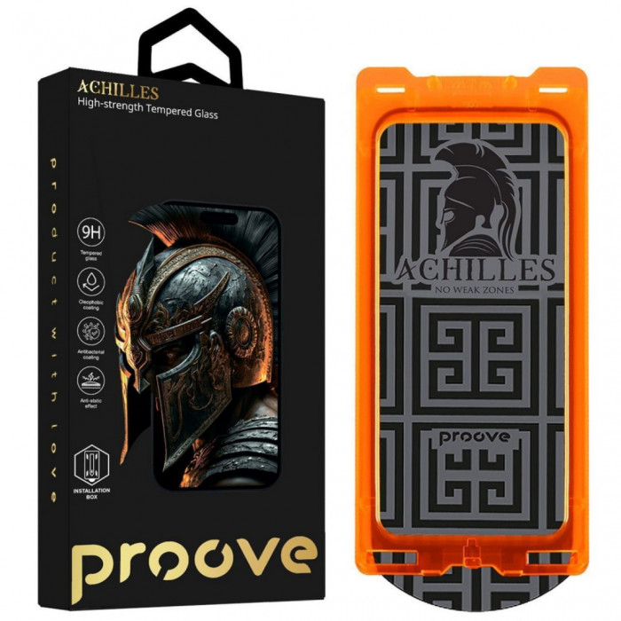 Захисне скло Proove Achilles Installation Box для iPhone 14 Pro/15/16 Black (PGPAIB160001)