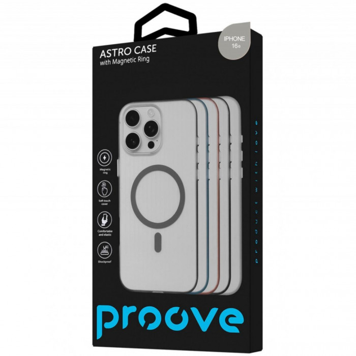 Чохол Proove Astro Case with Magnetic Ring для iPhone 16e/17e Black (PCASIP16E002)