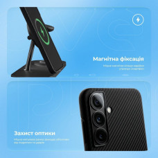 Чохол Proove Carbon Slim with Magnetic Ring для Samsung Galaxy S25 Plus Black (PCCSSGSP2502)
