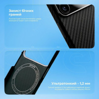 Чохол Proove Carbon Slim with Magnetic Ring для iPhone 15 Black (PCCSIP150060)