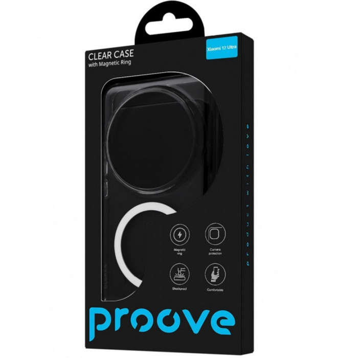 Чохол Proove Clear Case with Magnetic Ring для Xiaomi 17 Ultra (PCCLX0TU1701)