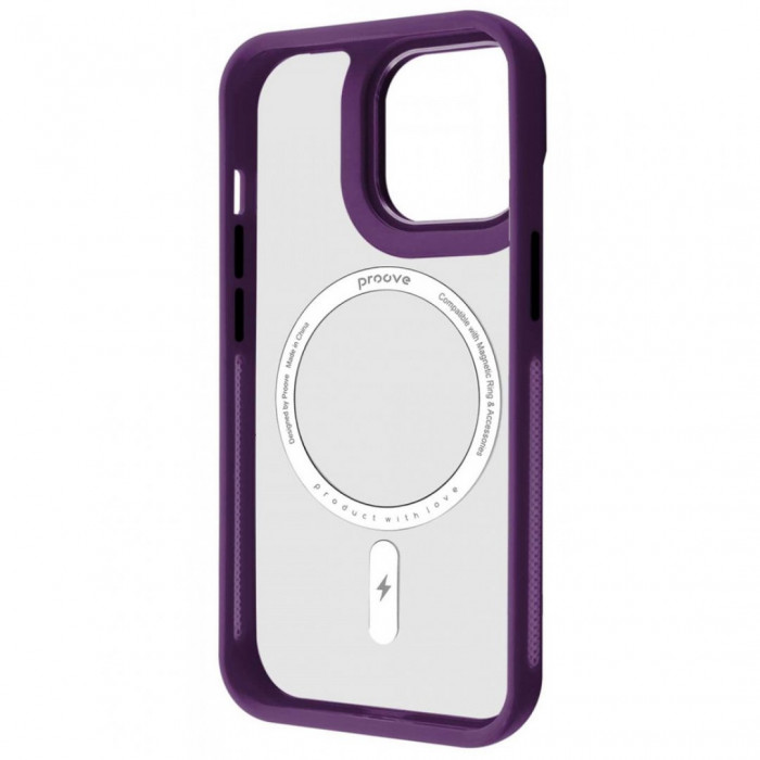 Чохол Proove Clear Essence Case with Magnetic Ring для iPhone 13 Pro Deep Purple (PCCEIP13P004)