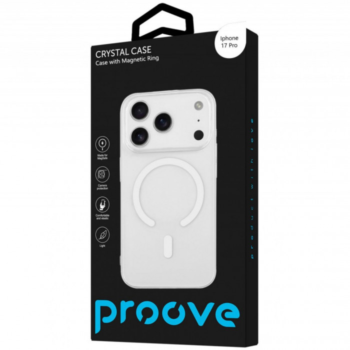 Чохол Proove Crystal Case with Magnetic Ring для iPhone 17 Pro Cosmic Orange (PCCCIP17P055)
