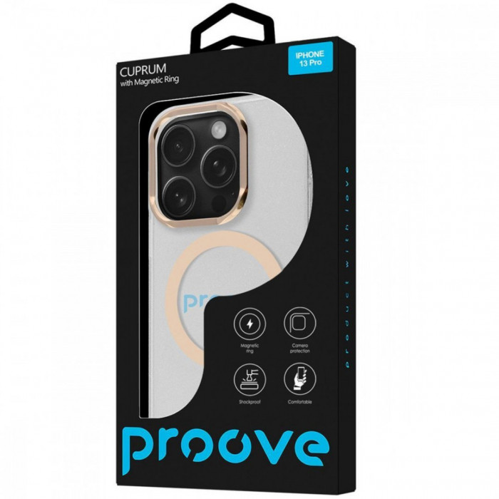 Чохол Proove Cuprum Case with Magnetic Ring для iPhone 13 Pro Black (PCCMIP13P002)