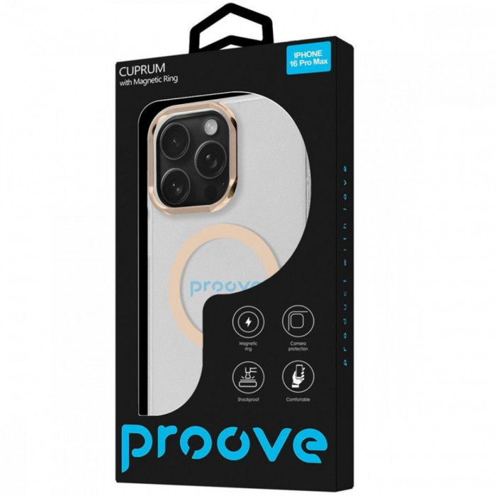 Чохол Proove Cuprum Case with Magnetic Ring для iPhone 16 Pro Max Mint (PCCMIP16PM09)