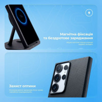 Чохол Proove Force Armor Case with Magnetic Ring для Samsung Galaxy S24 Plus/S25 Plus Black (PCFASGSP2502)