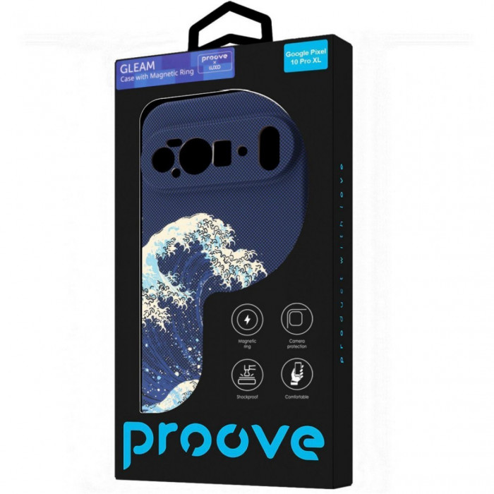Чохол Proove Gleam Case with Magnetic Ring для Google Pixel 10 Pro XL White Waves (PCGCGPGX1070)