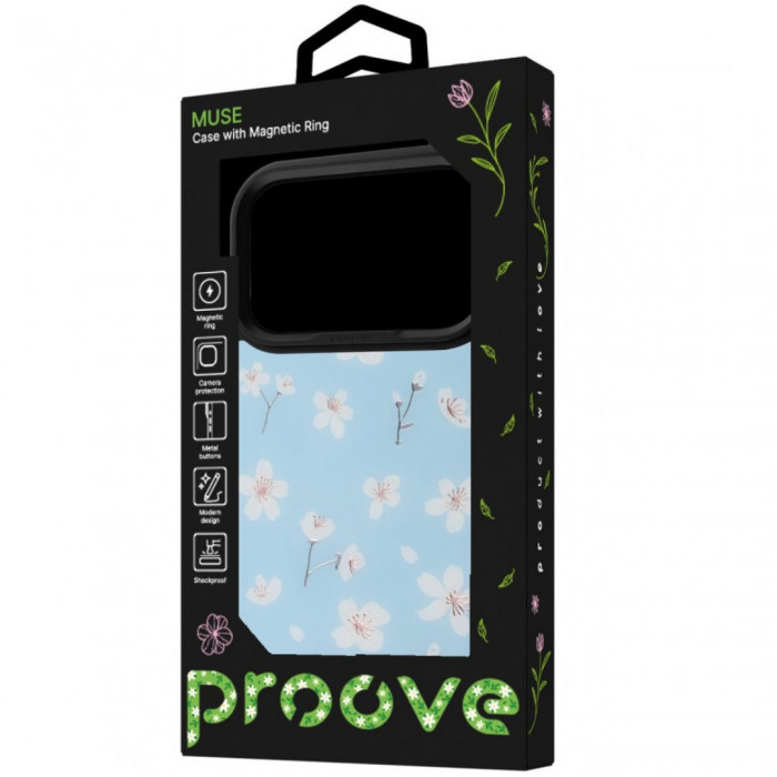 Чохол Proove Muse Fleur Case with Magnetic Ring для iPhone 17 Pro/18 Pro Granat (PCMFIP17P0B3)
