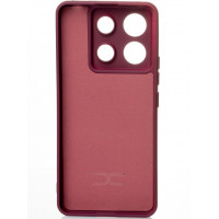 Силіконова накладка Soft Silicone Case для Xiaomi Redmi Note 13 Pro 5G/Poco X6 5G Burgundy