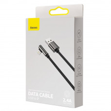 Кабель Baseus Legend Series Fast Charging Elbow Lightning 2.4A 1m Black