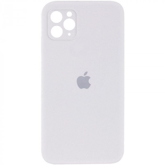 Силиконовая накладка Silicone Case Square iPhone 12 Pro Max White