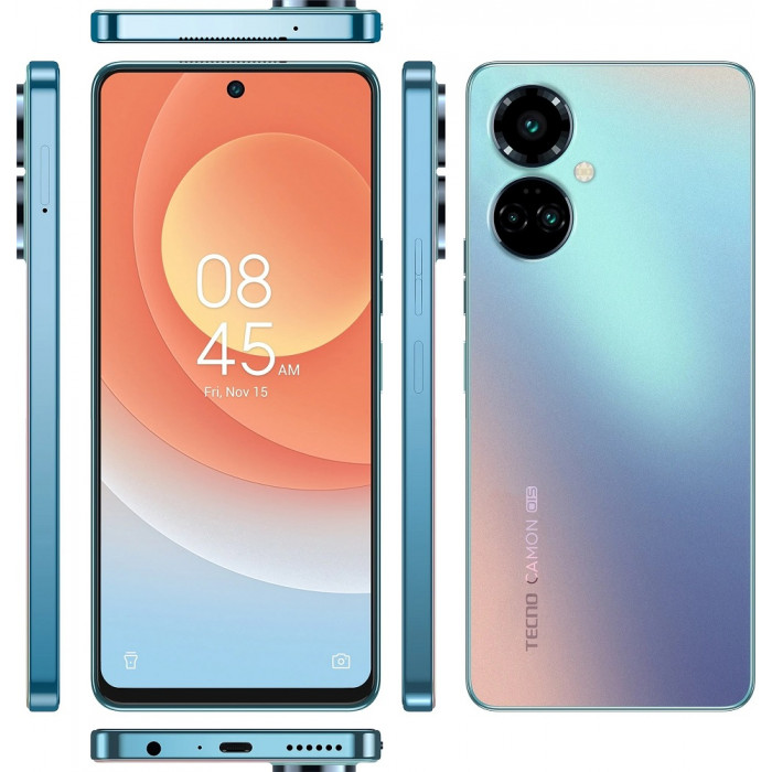 Смартфон Tecno Camon 19 Pro (CI8n) 8/128GB NFC Polar Blue (4895180784460)