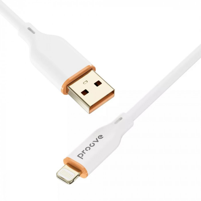 Кабель Proove Jelly Silicone Lightning 2.4A 1m White