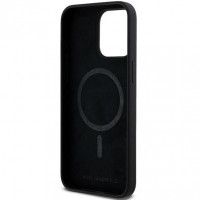 Чехол Karl Lagerfeld Silicone Choupette Head для iPhone 15 Pro Black with MagSafe (KLHMP15LSCHPPLK)