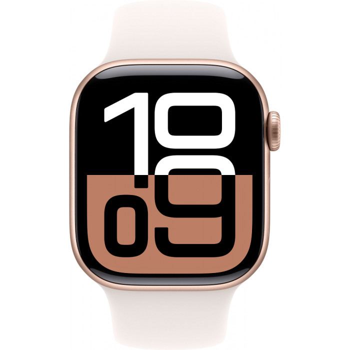Смарт-часы Apple Watch Series 10 GPS 46mm Rose Gold Aluminium Case with Light Blush Sport Band - S/M (MWWT3QH/A)