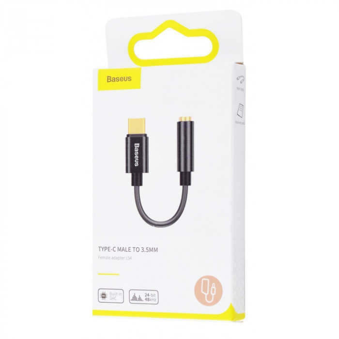 Перехідник AUX Baseus L54 Type-C to 3.5mm Black