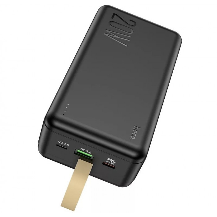 Внешний аккумулятор Power Bank Hoco J87B 30000mAh Tacker PD20W+QC3.0 Black