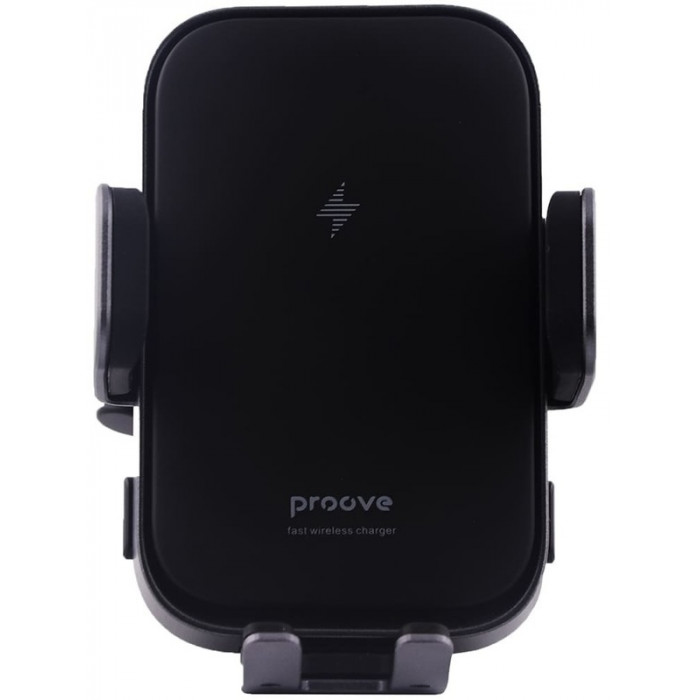 Автодержатель с беспроводной зарядкой Proove Triple Clamp 15W Black (WHTC15010001)