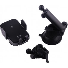 Автодержатель с беспроводной зарядкой Proove Triple Clamp 15W Black (WHTC15010001)