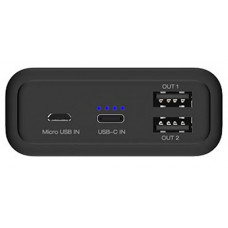 Внешний аккумулятор Power Bank Energizer UE20012-20000mAh Li-pol+TYPE-C Black