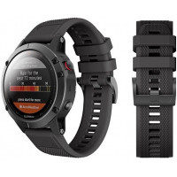 Ремінець Tech-Protect Smooth для Garmin Fenix 5 | 6 | 6 Pro | 7 Black (5906735412635)