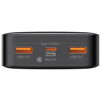Зовнішній акумулятор Power Bank Baseus Bipow 20000mAh 20W Display Black (PPDML-M01)