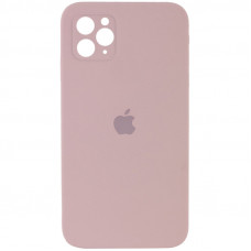 Силиконовая накладка Silicone Case Square iPhone 11 Pro Max Pink Sand