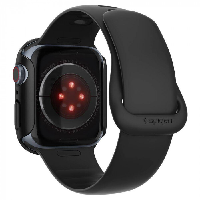 Чехол Spigen Thin Fit для Apple Watch 7/8/9 45mm Black (ACS04174)