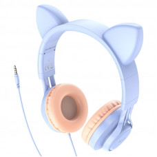 Навушники накладні Hoco W36 Cat Ear Headphones With Mic Dream Blue