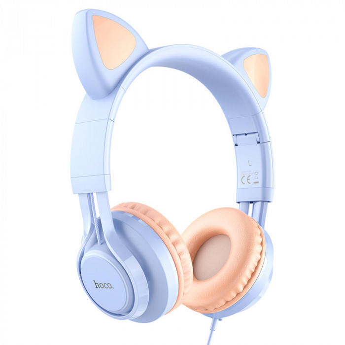 Наушники накладные Hoco W36 Cat Ear Headphones With Mic Dream Blue