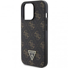 Чехол Guess 4G Triangle Metal Logo для iPhone 14 Pro Max Black (GUHCP14XPG4GPK)