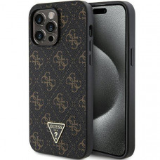 Чохол Guess 4G Triangle Metal для iPhone 14 Pro Max Black (GUHCP14XPG4GPK)