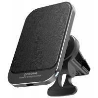 Автотримач із бездротовою зарядкою Proove Square Magnetic 15W Black