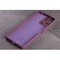 Силиконовая накладка Soft Silicone Case для Xiaomi Redmi 12 Lavender