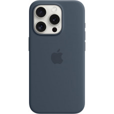 Чехол Silicone Case MagSafe & SplashScreen iPhone 15 Pro Max Storm Blue
