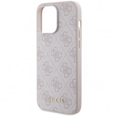 Чохол Guess 4G Metal Gold для iPhone 14 Pro Max Pink (GUHCP14XG4GFPI)