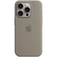 Чохол Silicone Case MagSafe & SplashScreen iPhone 15 Pro Max Clay