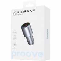Автомобільний зарядний пристрій Proove Double Energy Plus 53W USB+Type-C Metal Gray (ACDE53110004)