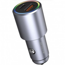 Зарядний пристрій Proove Double Energy Plus 53W USB+Type-C Metal Gray