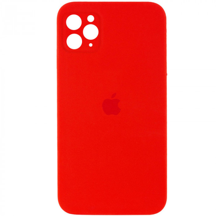 Силіконова накладка Silicone Case Square iPhone 12 Pro Max Red