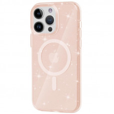 Чехол Galaxy Sparkle MagFit для iPhone 15 Pro Max Gold+Glitter